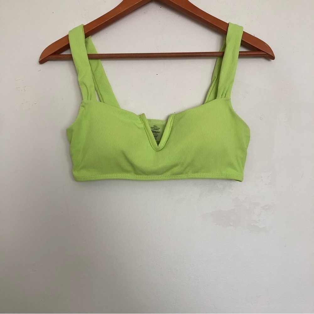 Lulus stay salty ribbed bikini top